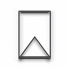 Charcoal simple clean geometric frame