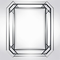 Charcoal simple clean geometric frame