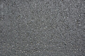 Top view of a new asphalt road