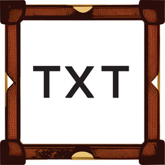 Obraz premium beautiful frame for text, icon