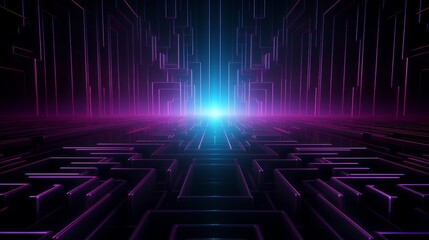 Fototapeta premium abstract, futuristic, neon, line, bright, light, center, technology, art, glow, modern, graphic, design, energy, vibrant, digital, illumination, innovation, dynamic, geometric, motion, electric