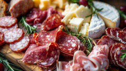 Assorted Deli Meats and Cheeses Platter