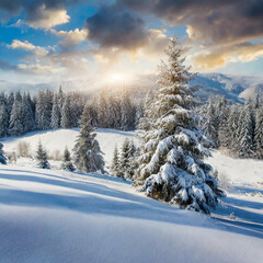 Obraz premium Winterlandschaft