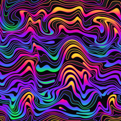 Spectrum colour wavy. Seamless pattern. - 720689357