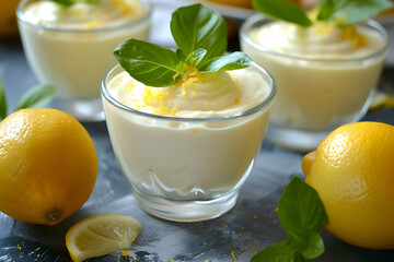 lemon posset, a refreshing light dessert