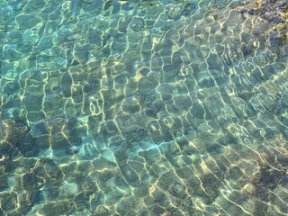 Beautiful sea water clear turquoise aqua