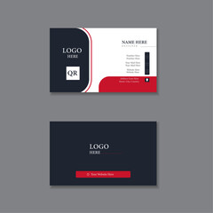 Modern two color business card template