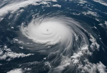 Foto op Canvas Hurricane Florence over Atlantics Satellite view Super typhoon over the ocean The eye of the hurrica © ArtisticLens