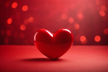 red hearts on a red background