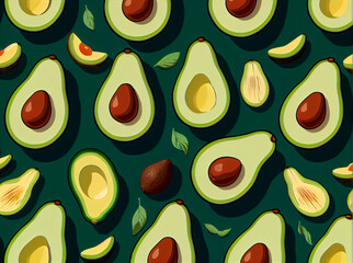 Picture of Avocado: The Green and Brown Fruit with a Rich Texture and a Nutritious Interior that Can Be Used for Cooking, Beauty, and Health