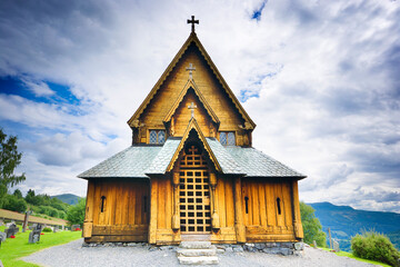 Fototapeta na wymiar Reinli Stave Church, Norway