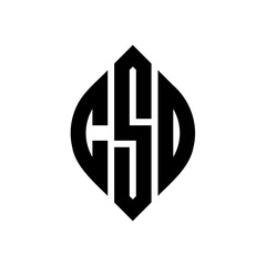 Obraz premium CSO circle letter logo design with circle and ellipse shape. CSO ellipse letters with typographic style. The three initials form a circle logo. CSO Circle Emblem Abstract Monogram Letter Mark Vector.