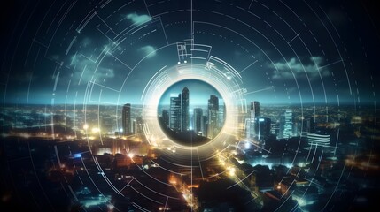 Fototapeta premium cyber security and digital protection in the modern business landscape