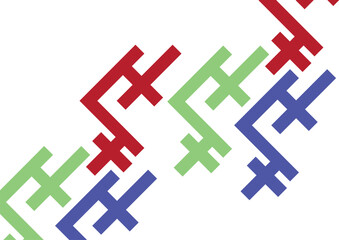 abstract Retro geometric background. Colorful poster with flat figures. Banner Design	