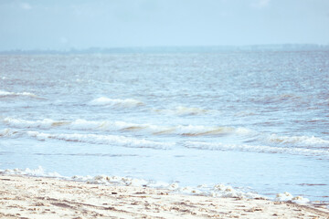 North Sea shore in Netherlands 