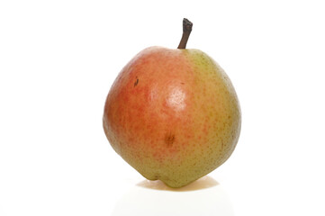 juicy pear on a white background studio shooting 19