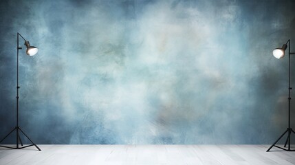 light blue canvas backdrop with texture, copy space, 16:9