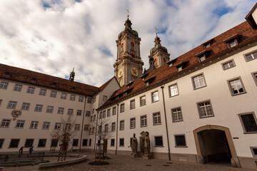 Obraz premium In the courtyard of the Abbey in St. Gallen