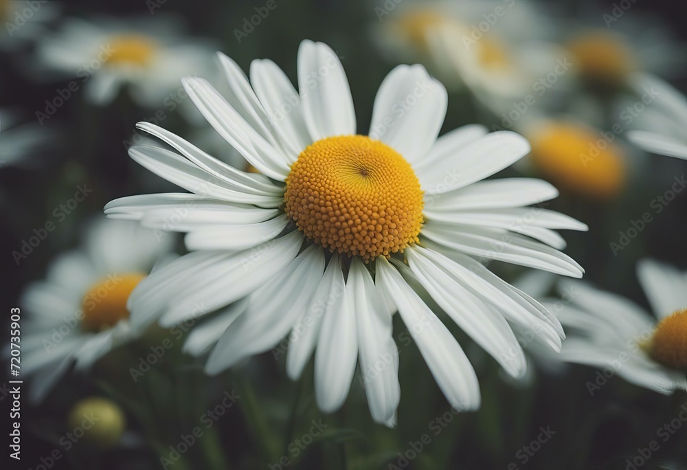 Wall mural flower daisy many