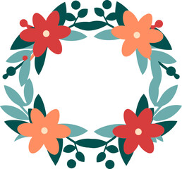 Vectorized Seasonal Wreaths IllustrationWreath Illustration Extravaganza Vectors