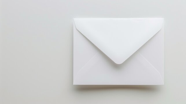 Envelope isolation on white background