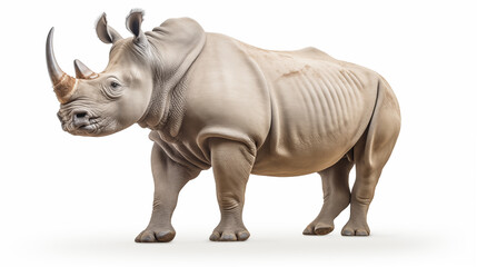 rhinoceros on white background