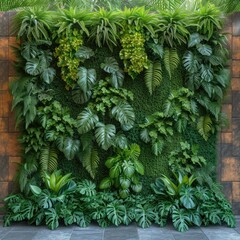 Green Wall Seamless for background