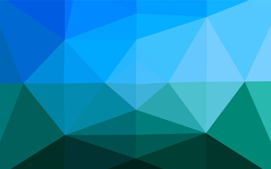 Obraz premium Light Blue, Green vector abstract mosaic pattern. A completely new color illustration in a vague style. Completely new design for your business.
