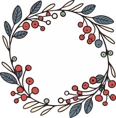 Christmas Wreath Graphics SetFlower Crown Wreath Collection