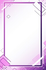 Fototapeta na wymiar Lilac simple clean geometric frame 
