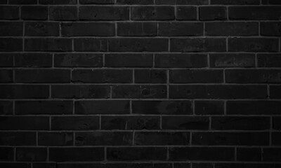 Elegante Dunkelheit: Schwarze Backsteinwand als stilvoller Hintergrund