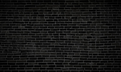 Fototapeta na wymiar Elegante Dunkelheit: Schwarze Backsteinwand als stilvoller Hintergrund