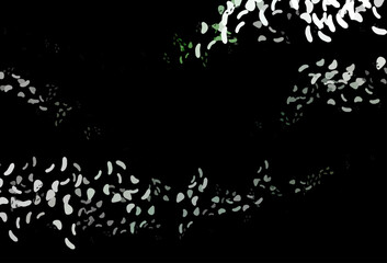 Dark Green vector texture with random forms.