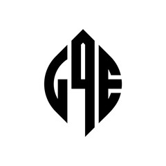 Fototapeta premium LQE circle letter logo design with circle and ellipse shape. LQE ellipse letters with typographic style. The three initials form a circle logo. LQE circle emblem abstract monogram letter mark vector.