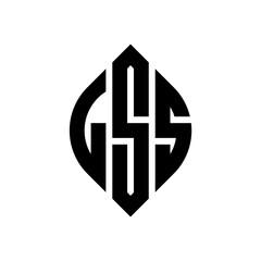 LSS circle letter logo design with circle and ellipse shape. LSS ellipse letters with typographic style. The three initials form a circle logo. LSS circle emblem abstract monogram letter mark vector.