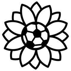 Sunflower with Soccer Ball © AppleGroveDesigns