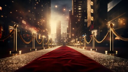 Red carpet for artist awards.