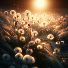 dandelion field flowers
