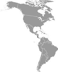 COSTA RICA MAP WITH AMERICAN CONTINENT MAP