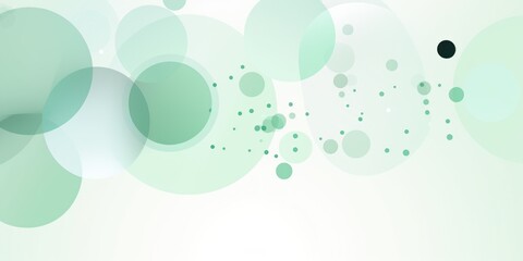 Mint abstract core background with dots, rhombuses, and circles