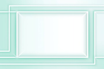 Mint simple clean geometric frame