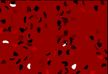 Light Red vector pattern with chaotic shapes.