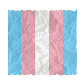 transflag with a texture of crumpled paper