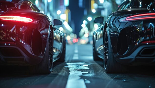 two cars that participated in the race