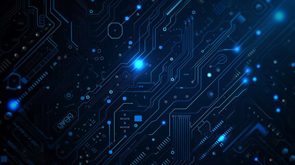 Digital Circuitry Patterns in Art Design