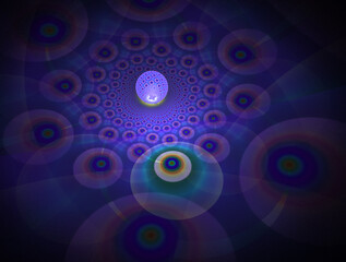 Imaginatory fractal abstract background Image