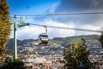 cable car of funchal, madeira, monte, funicular, transportation, gondola