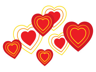 Corner Border Heart Outline Valentine Background
