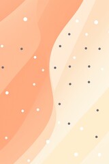 Peach abstract core background with dots, rhombuses and circles