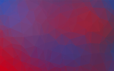 Obraz premium Dark Blue, Red vector triangle mosaic template. Brand new colorful illustration in with gradient. Polygonal design for your web site.